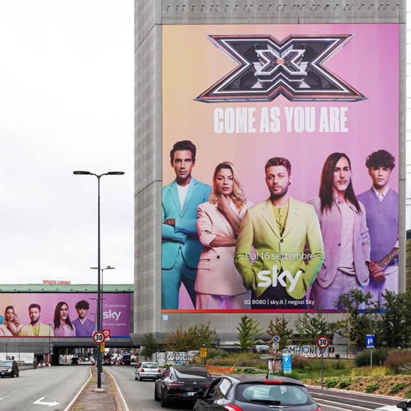 OOH & Special Effects - US UP & Below the line - X FACTOR Sky